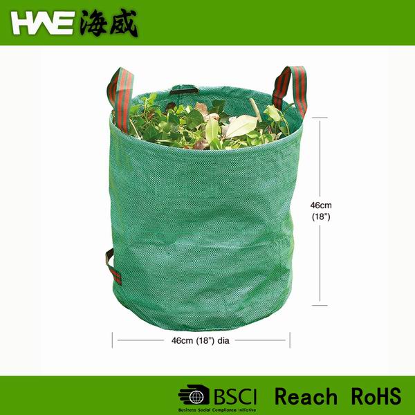 Foldable leaf pouch foldable garden bag