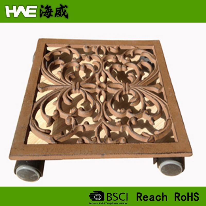 Flower pot shelves trolley